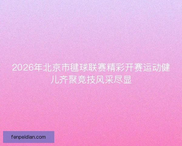 2026年北京市毽球联赛精彩开赛运动健儿齐聚竞技风采尽显