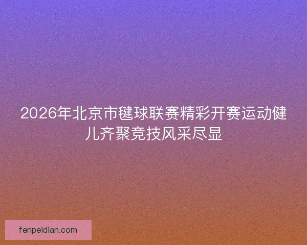 2026年北京市毽球联赛精彩开赛运动健儿齐聚竞技风采尽显